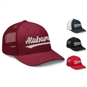 Vintage Alabama University Script Retro Alabama Trucker Cap Hat