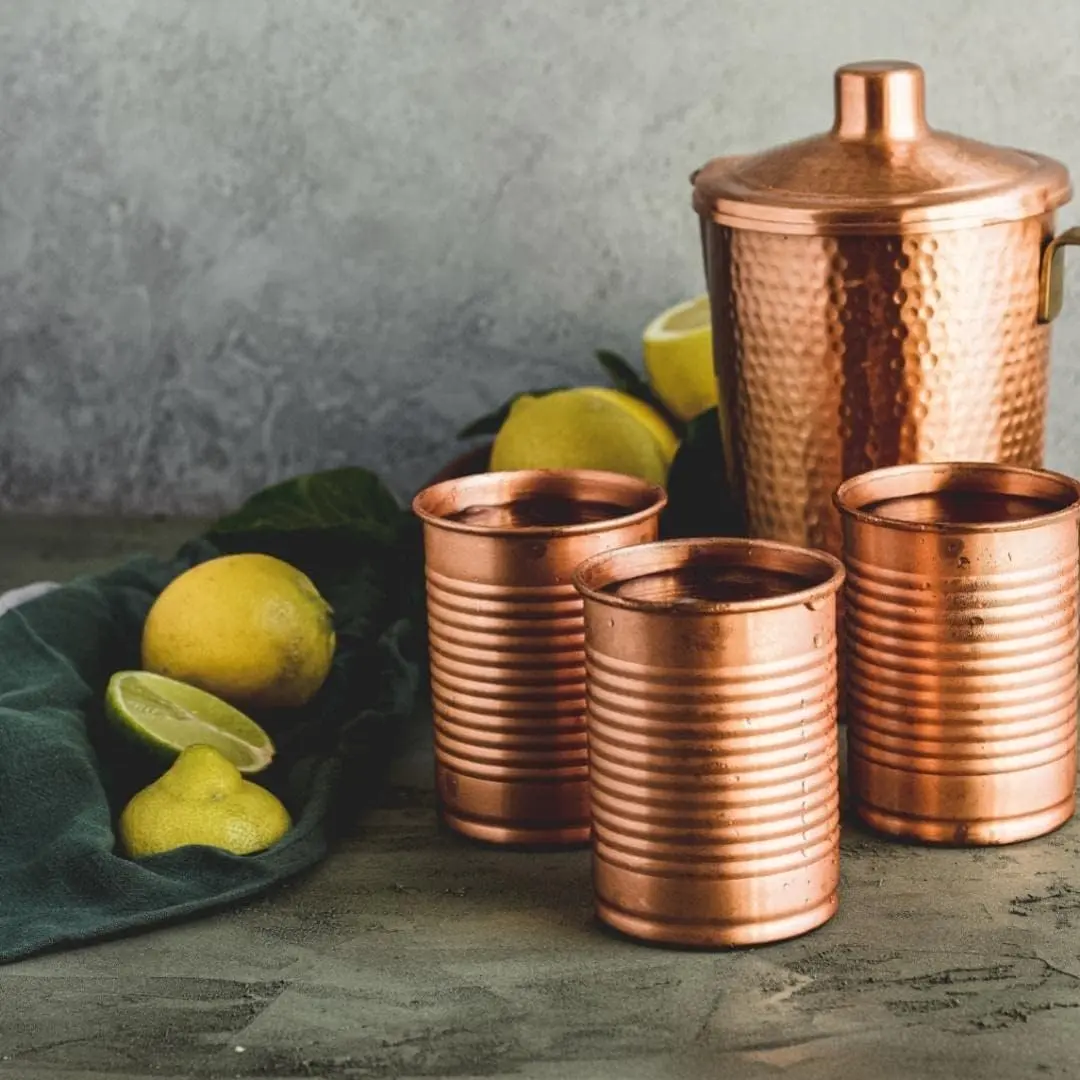 Copper Cocktail Tins Set of 2 12oz - Chosen By Professional Bartenders - Bean Tin Design - Perfect Copper Mug Bar Set for Better Drinks - Ice Cold In Seconds…