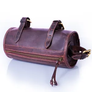 RAWHYD - Leather Bike Handlebar Bag for Bicycles