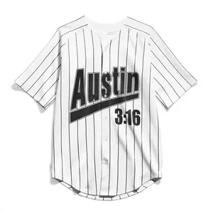 Stone Cold Steve Austin 3:16 Baseball Jersey for Men White All over Print