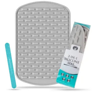 Silicone Baking and Drying Mat: Versatile 2-in-1 Solution for Perfectly Baked Goods and Efficient Drying - 17.1" x 11.2" with Ridges by Cook’n’Chic