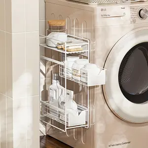 Washing Machine Magnetic Side Stand, 1pc - Metal Drawer Storage and Organizing Box, for Washing Machine, Refrigerator Household Supplies Storage Rack - Perfect for Small Spaces!, Laundry Storage & Organization