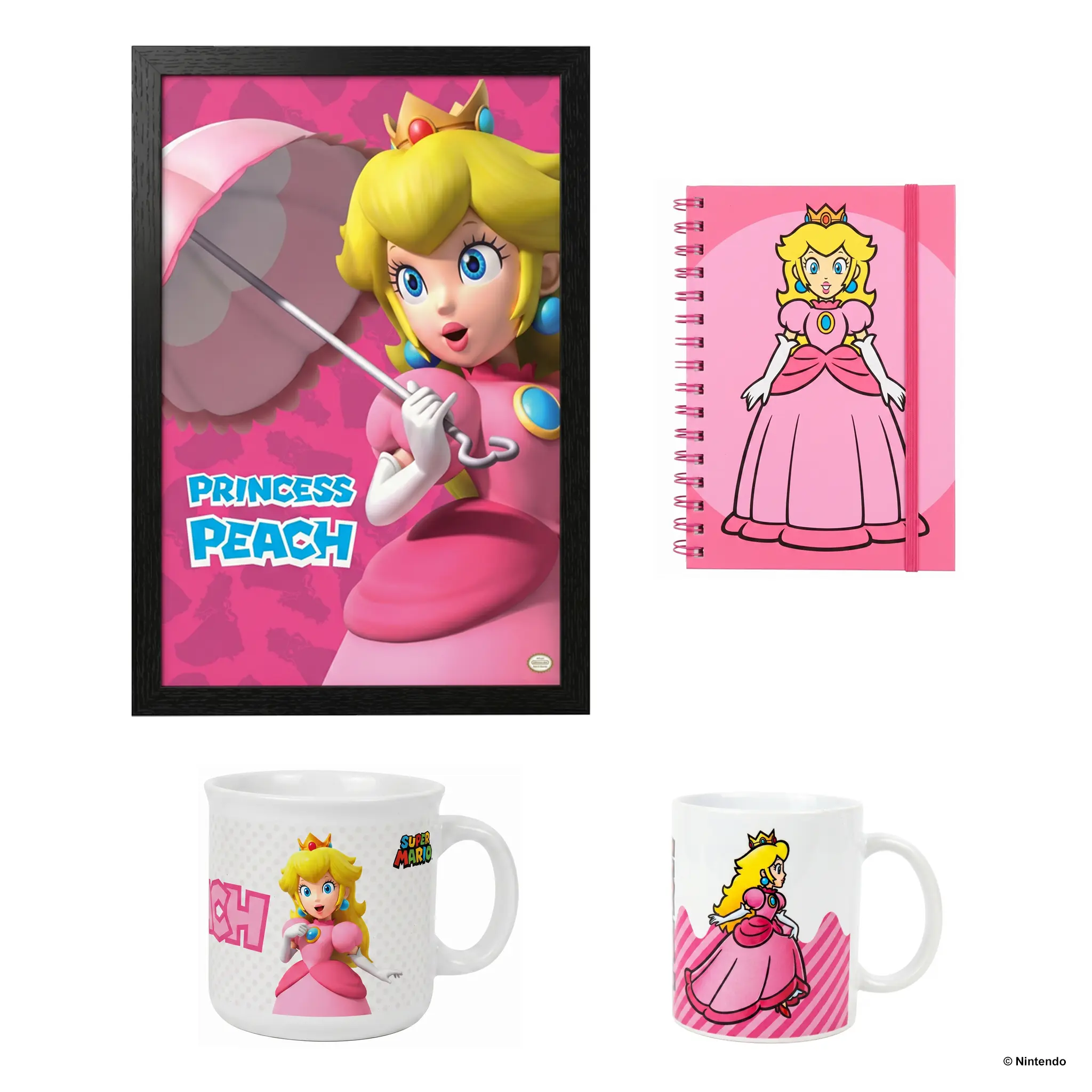 Princess Peach Wall Art & Mug Bundle