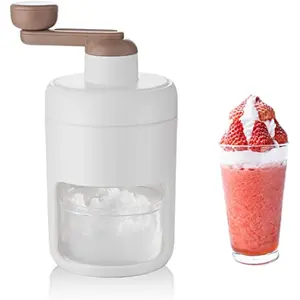 Manual Snow Cone Machine – Portable Ice Shaver & Crusher, BPA-Free, Perfect for Homemade Slushies & Frozen Drinks