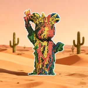 Freedom Statue 3D Puzzle Building Block Ornament, Room Decoration, Birthday Halloween Valentine Christmas Gift, No Power Needed