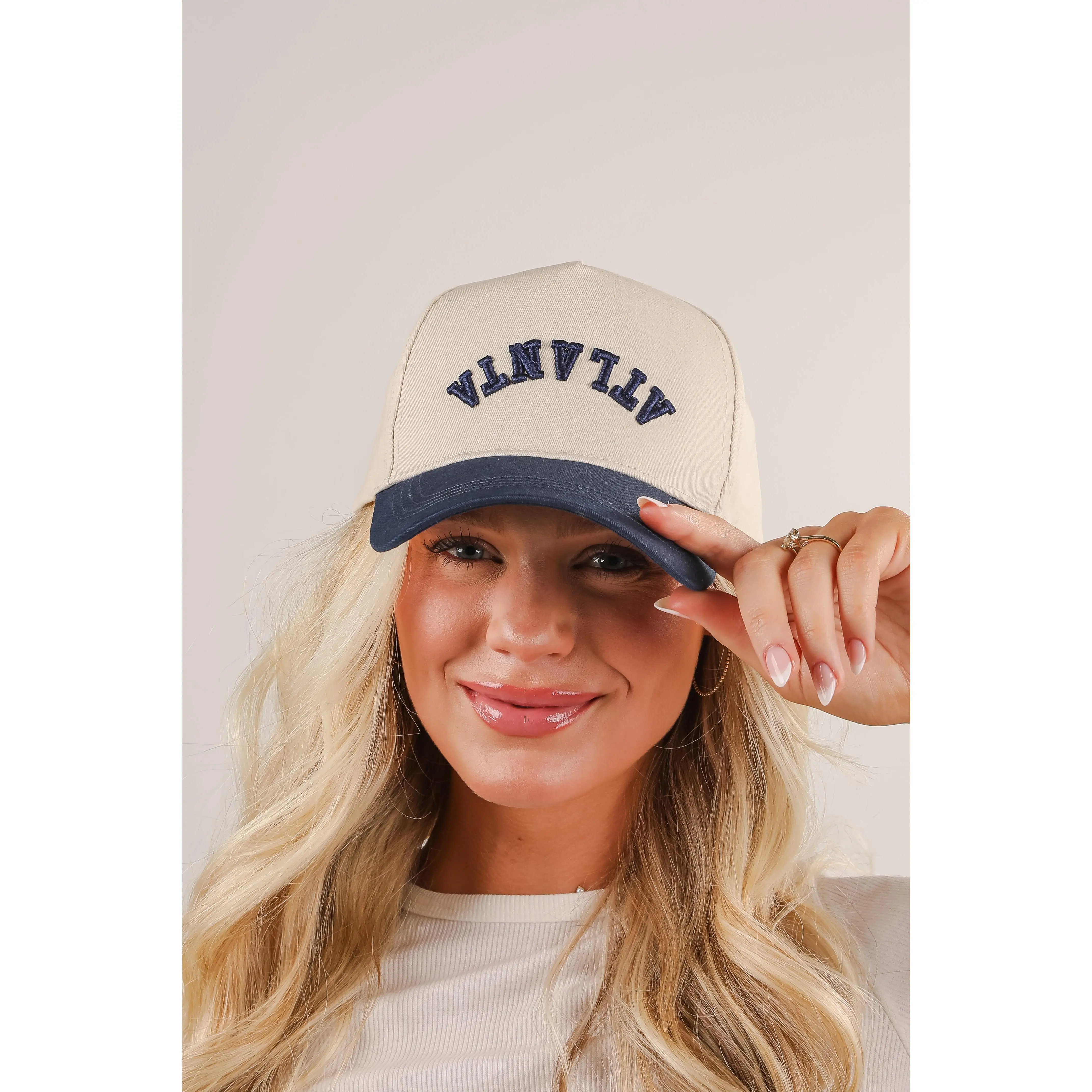 Atlanta Embroidered Color Block Hat