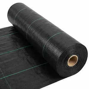 Weed Barrier Fabric, 3.2oz Heavy Duty PP Landscape Fabric Weed Block Water Permeable for Garden Agriculture, 6ft x 600FT