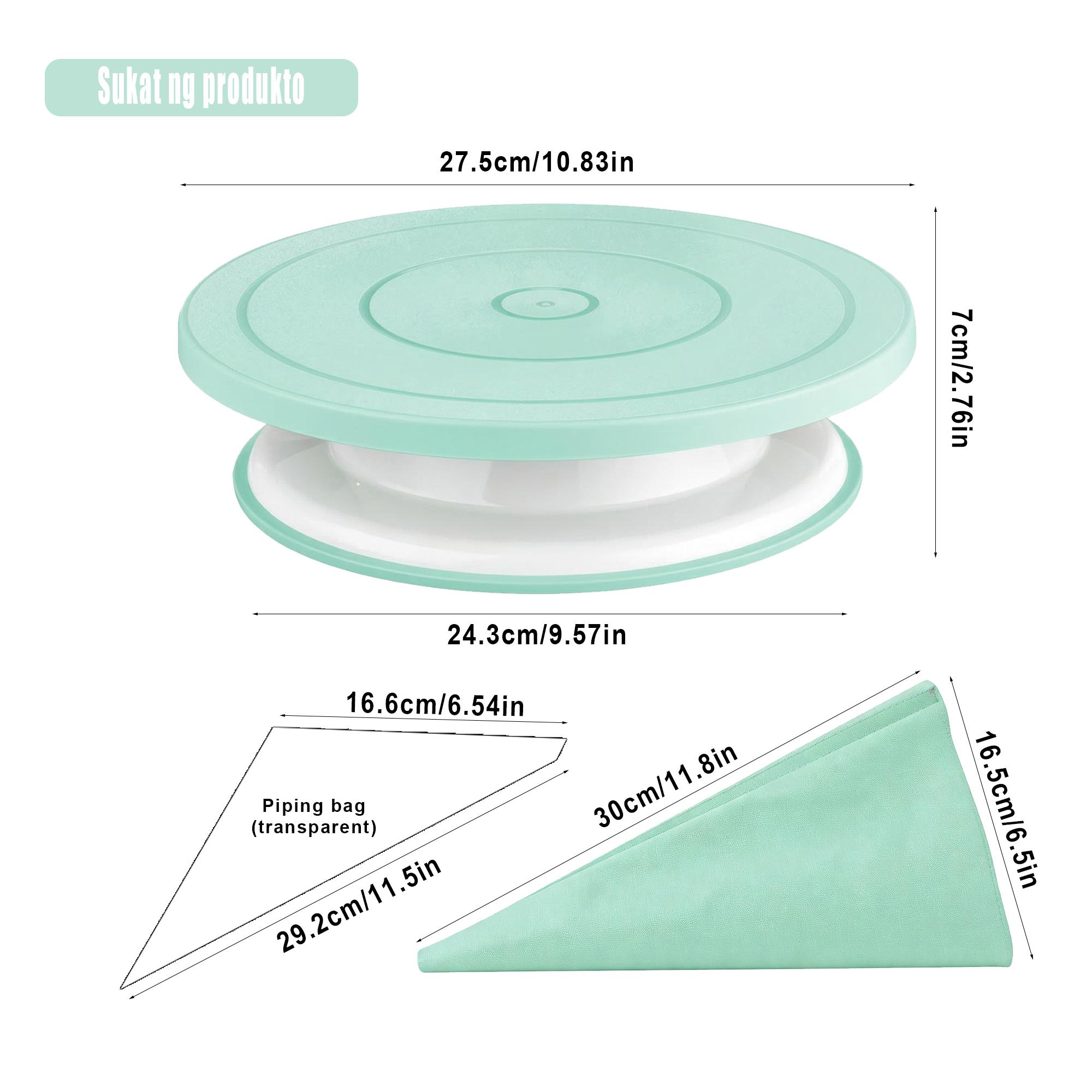 207 Pcs Cake Decorating Supplies Kit with Rotating Turntable Stand, 100 Piping Bags, 48 Icing Tips, 3 Couplers, 3 Scrapers, Spatulas, Baking Tools Set for Beginners & Pros, Cake Turntable for Frosting, Birthday Cakes