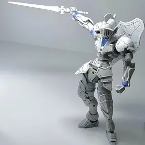 YULONGFANG KO 30MF Rosan Knight White  Assembly Model Kits Rosan Liber Knight Alime Action Figure Anime Robot Plastic Toy Gift