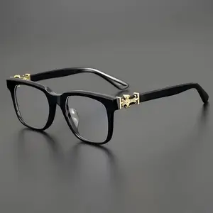 2026New Acetate Glasses Frame Men's and Women's Fashionable Square High Quality Optical blue light glasses vintage trend stylish glass