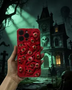 Customized3D stereoscopic phone case, many eyes design,  unique, suitable for Apple phones, perfect gift  birthdays, Halloween, Christmas, Thanksgiving
