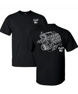 LS Engines Graphic T-Shirt Hoodie | Chevy Racing Tee Men Casual Regular Fit Top Made In USA