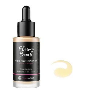 Flower Bomb Rapid Rejuvenation Hair Oil - Rosemary, Castor, & Argan Oil for Enhanced Hair Growth