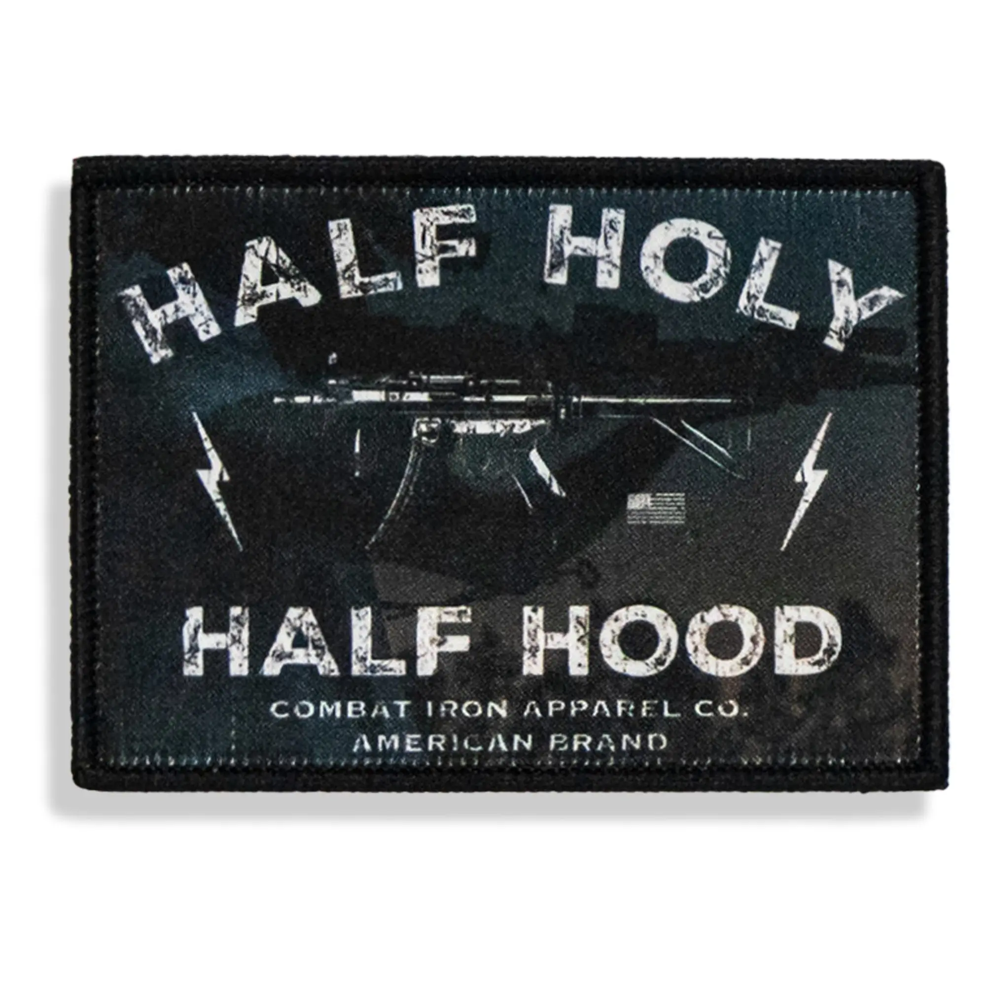 Half Holy Half Hood Velcro Patch Half Holy Half Hood Velcro Patch