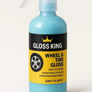 Gloss King Legendary Gloss Dressing - Plastic, Trim & Tire Dressing - 16oz Water-Based Formula for Interior & Exterior Surfaces - Restores Faded Plastics with Long-Lasting Super Gloss Finish