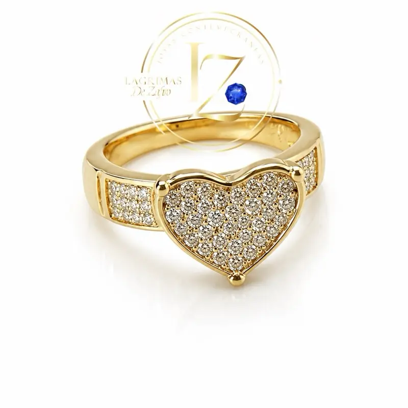 Princess ring for every day wear gold plated