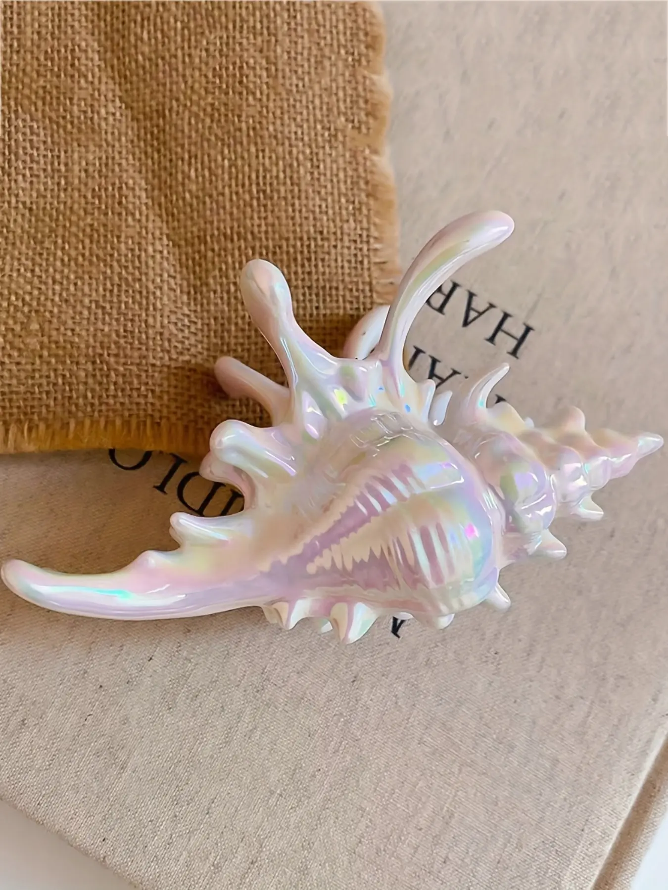 Mermaid Ocean Party Hair Clip, Sea Shell Hair Claw, Shark Jaw Hair Accessory, Back Headband Hair Pin, Mermaid Theme Hair Decor, Ponytail Claw Clip, Cute Hair Clips