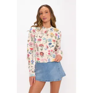 Show Me Your Mumu Cafe Cardigan French Floral Knit