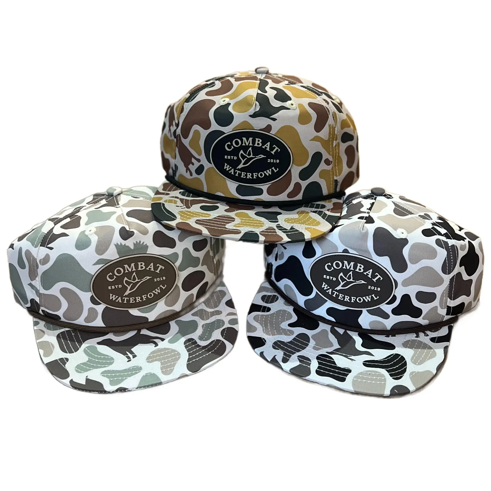 Front Lines Rope Hat | Patch | Combat Waterfowl Casual Hat Summer Rope Hat