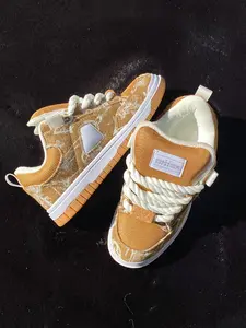 Winter New Low-Top Thick Sole Casual Skate Shoes, Fashion Trendy Bread Shoes, Men's Large Size Sport Sneakers