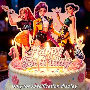 New Korean Pop Music Album Rim Mira Cake Decoration, Simple Cute Cartoon Topper, Birthday Party Decor, Holiday Gift for Adults and Kids