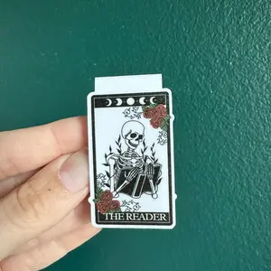 The reader black tarot card magnetic bookmark