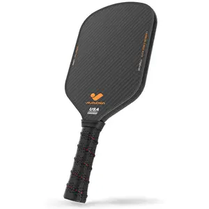 JOJOLEMON Shark 100 Pickleball Paddle,3K Carbon Fiber Weave,Thermoformed, USAPA Approved,Black,16MM, Strength and Stability,TikTokShopBlackFriday