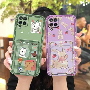 Waterproof Card sleeve Phone Case For Samsung Galaxy A12 5G/SM-A125M/A125F Card bag TPU Shockproof Anti-dust Soft case Graffiti Silicone Phone lens protection Skin feel silicone