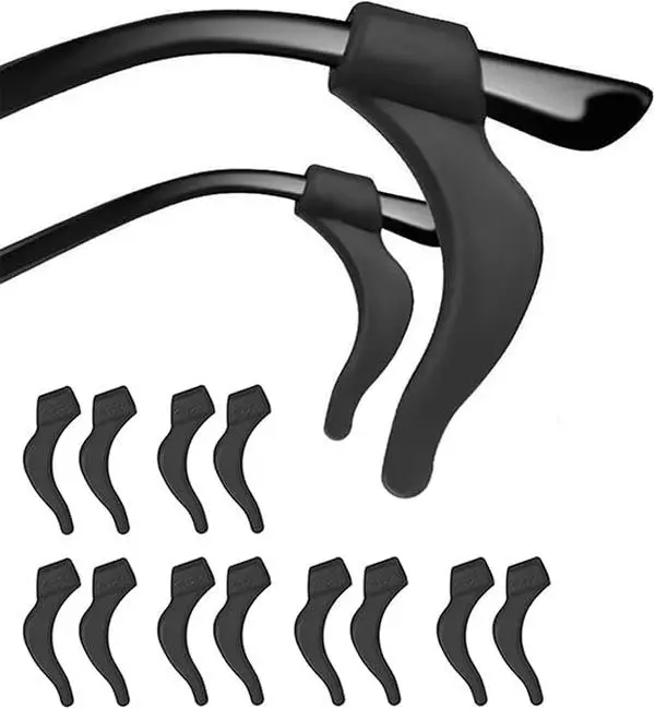 Eye Glasses Ear Grippers,Anti Slip Eyeglasses Ear Grips,Silicone Ear Hooks for Sunglasses,Readingglasses