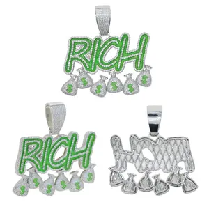 5274 Rich Enamel Pendant | Street Wealth Grind Core Statement Item