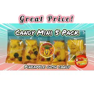 5 Pack Pineapple Gush Candy Mini Snack Kit Sweet Sour Treats