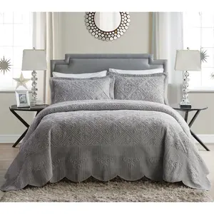 VCNY Home Westland Quilted Plush Bedspread Set,  King