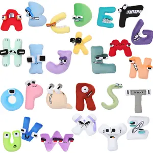 Alphabet Lore Plush Toys English Letter Stuffed Animal Plushie Doll Toys Gift for Kids Children Educational Alphabet Lore (A-Z)