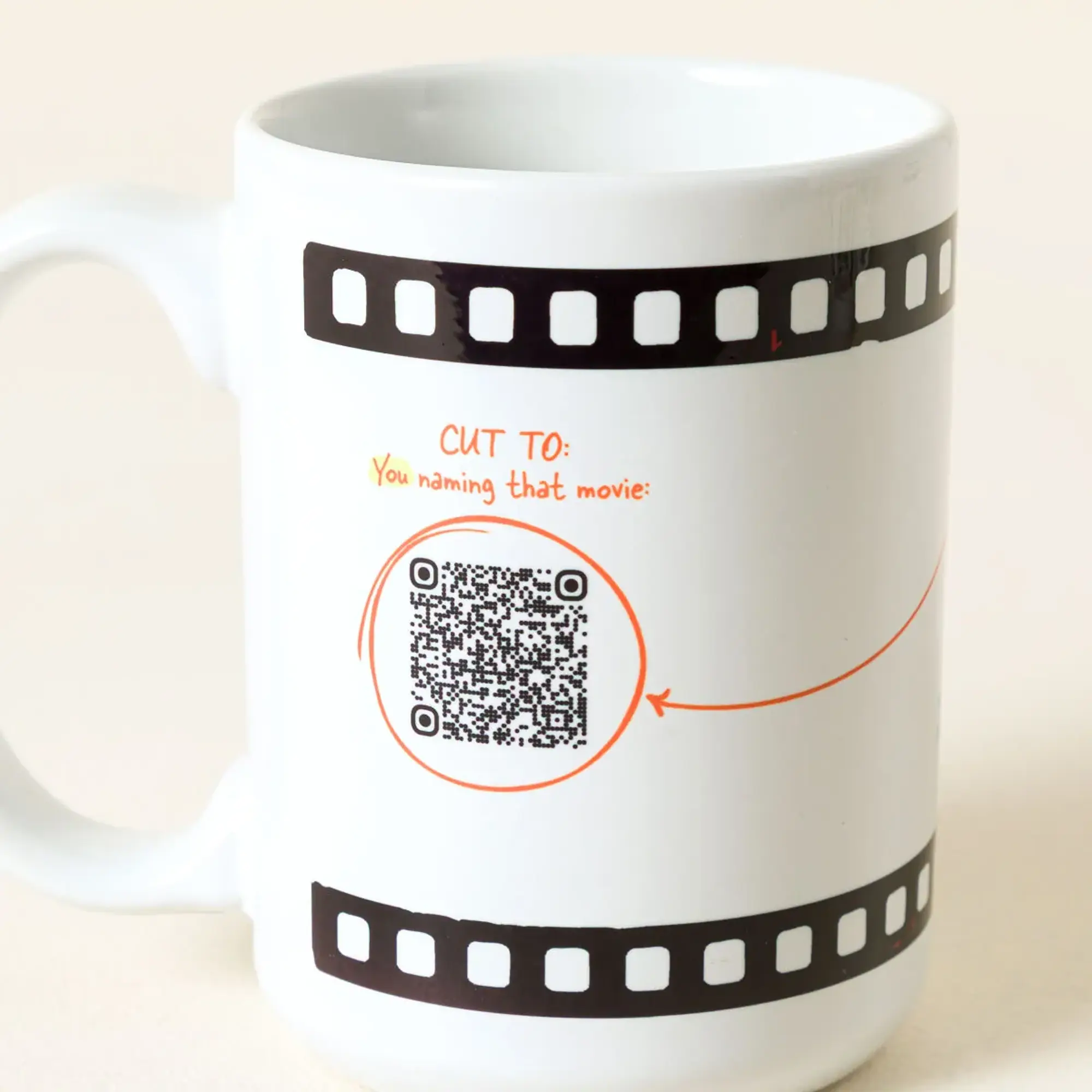 Movie Trivia Every Day Interactive QR Mug