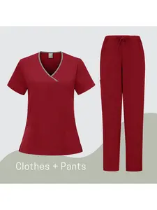 Doctor Short-sleeved Trousers Suit Hospital Uniform Thin Short-sleeved Laboratory Uniform Pet Hospital Staff Suit Oral Clinic Uniform