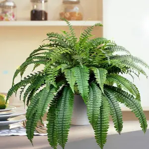 Faux Fern Plants Set, Artificial Greenery for Indoor & Outdoor Decor, Realistic Fake Ferns for Spring Summer Home Garden, No Maintenance, Decorative, Lifelike Decoration Plants
