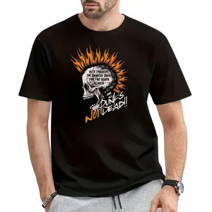 Punk Skull Gold Foil Sticker - "Punk Undead" flame skull pattern, suitable for T-shirts, hoodies, jeans, bags, clothing accessories, pillows - Fashionable and avant-garde decorative sticker