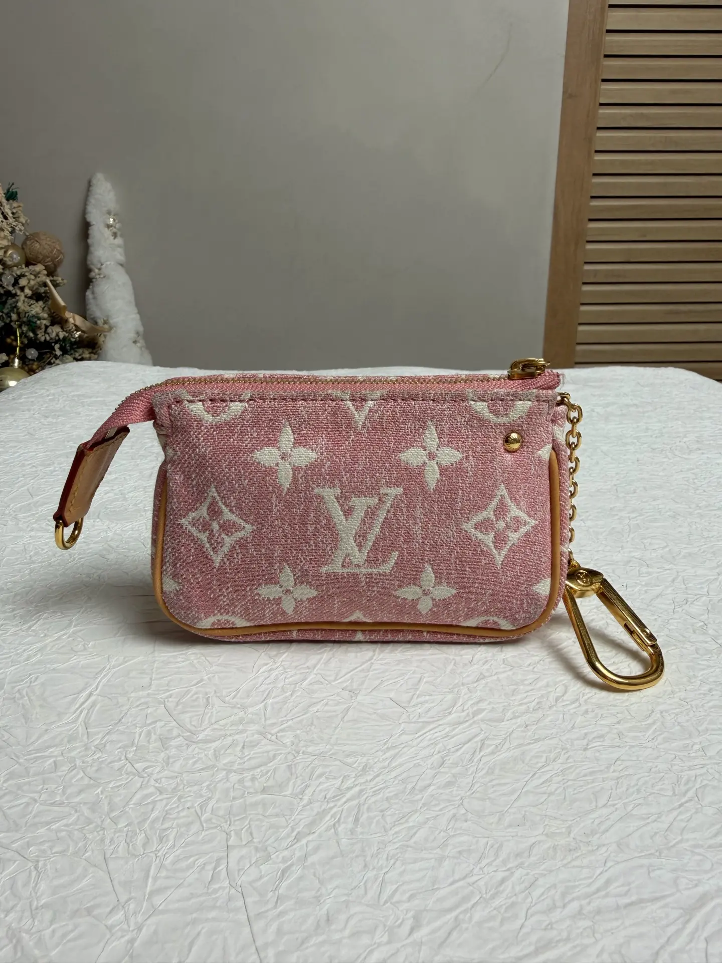 Pre-owned Louis Vuitton Monogram Round Coin Mini Pochette set CC0032