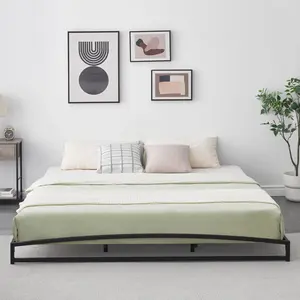 [NEW PRODUCT - FLASH SALE] Garvee 6 Inch Metal King Bed Frame, Heavy Duty Low Profile King Bed Frame Support Mattress Foundation, No Box Spring Needed,Easy Assembly