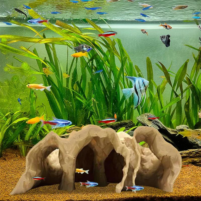 3D Printed Aquarium Hideout Tunnel - Underground Cave Decor for Cherry Shrimp, Chili Rasbora, Hermit Crab and Small Fish