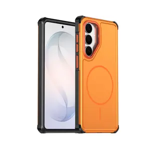 MagSafe Magnetic Smartphone Case, Premium Protective Cellphone Cover & Accessory - 1-Stick Suction, 2H Full Charge, Plated Camera Frame, Anti-Slip Buttons, Shockproof Full-Body Protection, Matte Translucent Design, Accessories