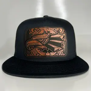 Águila Hecho en México leatherette Patch black SnapBack