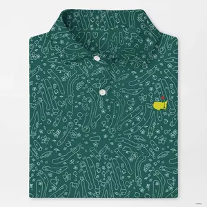 Masters 2024 Golf Polo Shirt Mens PGA Performance Shirt