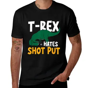 Funny Thrower Shot Put Mens T Shirts Cotton Short Sleeve T-Shirt Crew Neck Tees Casual Shirt
