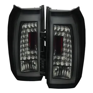 2015-2020 Yukon/Yukon XL Denali SLE/SLT LED Tail Lights (Glossy Black Housing/Smoke Lens)