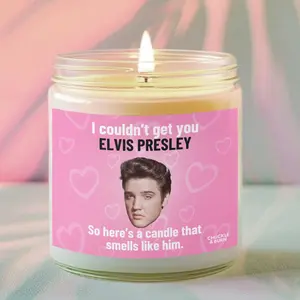 9oz Glass Smells like Elvis Presley Candle | Elvis Presley Fan Gift, Best Friend Gifts, Fandom Inspired Candle - FAST SHIPPING!