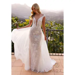 Nox Anabel -JE995L Sheath Off-Shoulder Wedding Gown