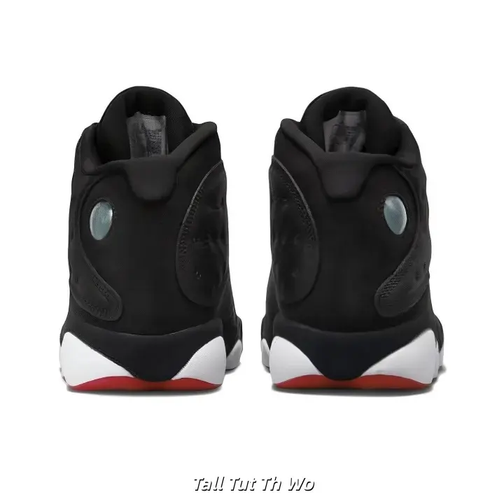 Unisex 2-Tone Black-White-Red Mid-Top Retro Basketball Sneakers - Lace-Up, Breathable, Red Traction Rubber Outsole Street Casual Sports Shoes for Daily Wear
