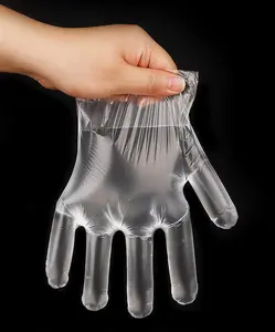 400 Count Disposable Poly Plastic Gloves for Cooking, Food Prep and Food Service, Cleaning Gloves Household Food Safe, One Size Fits Most Latex-Free Powder-Free Clear Plastic Gloves for House Clean.