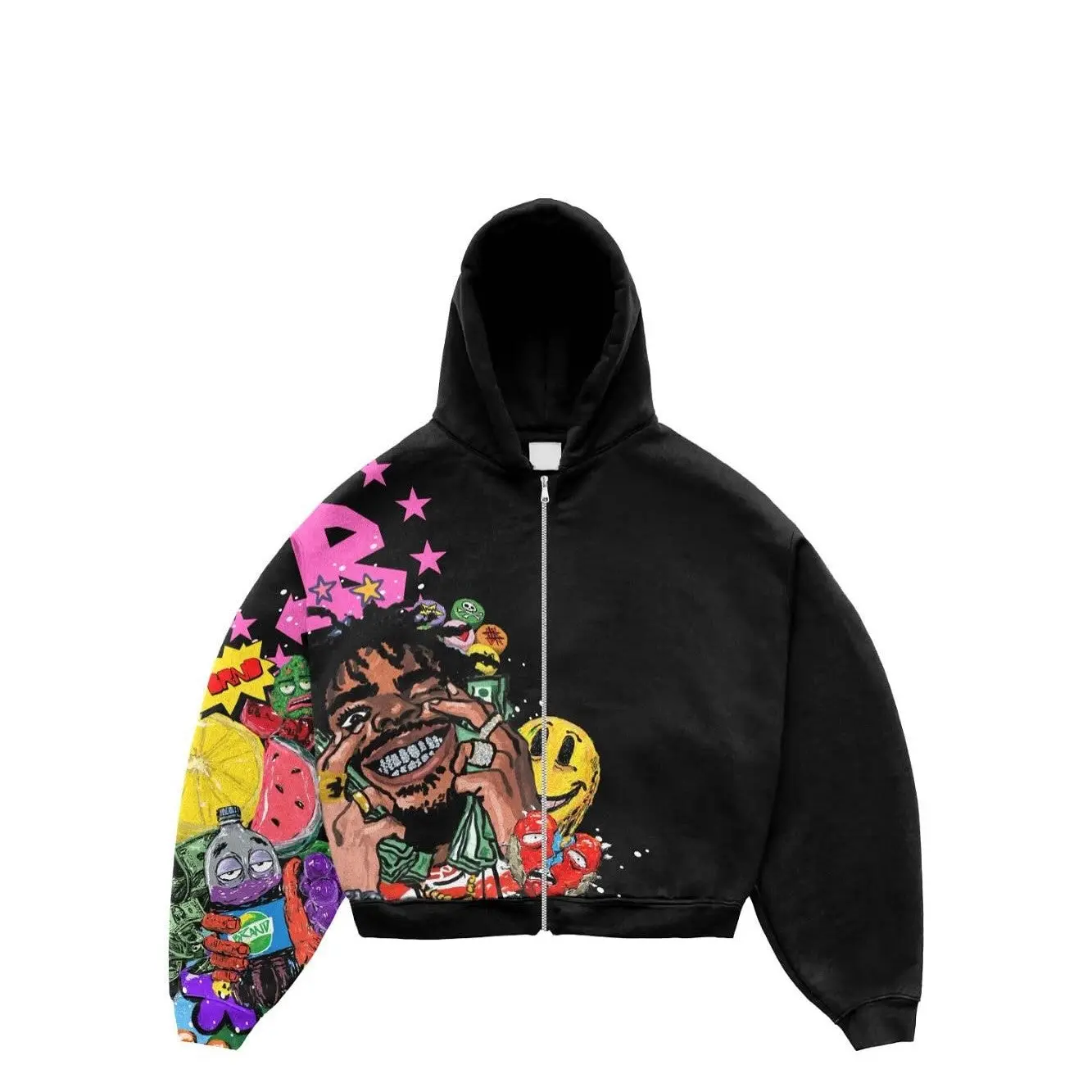 Fashion Casual Printed Polyester Sweater Fashion Casual Printed Polyester Sweater